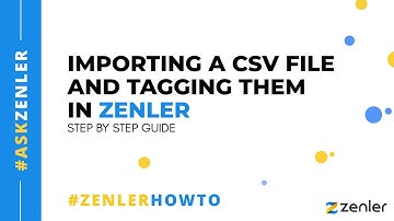 #askzenler - Importing csv files into zenler