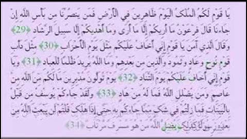 القارئ عبدالله عواد الجهني سورة غافر