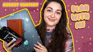 CONTENT PLANNING DAY 🌸 August Plan with Me | Monthly Prep and Organize