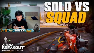 ASI ENTRENO SOLO VS SQUAD POR LA MAÑANA - ARENA BREAKOUT // MITEK