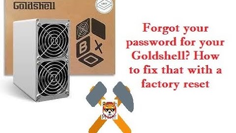 Factory Reset For Goldshell Box Miners if you lost your password #cryptomining #bitcoin #asics #ai