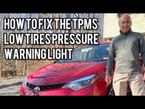 How to Fix and Reset The TPMS Low Tires Pressure Warning Light (Toyota