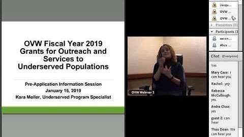 OVW FY 2019 Underserved Program Pre Application