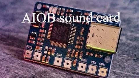 AIOB sound card for Allstarlink Build