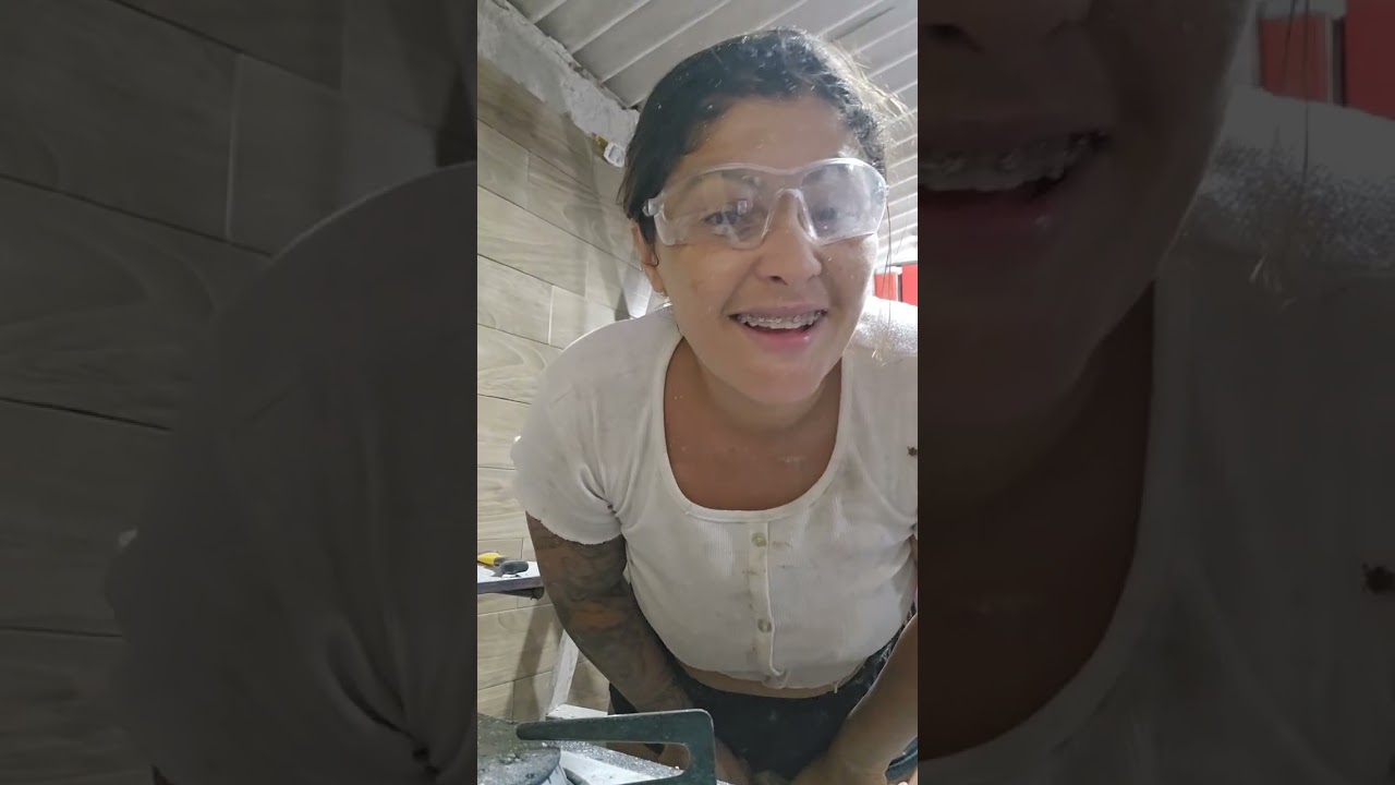 Picotando a parede pro pedreiro revesti 