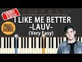 I Like Me Better - Lauv || Synthesia Piano Tutorial || Very Easy & With Letter notes