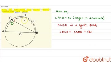 In the given figure, AOB is a diameter of a circle with centre O. Write down the numberical valu...