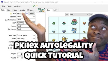 PKHex Autolegality Mod Tutorial | Make Legal Pokemon Fast | Pokemon Sword And Shield