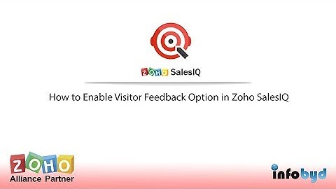 How to Enable Visitor Feedback Option in Zoho SalesIQ