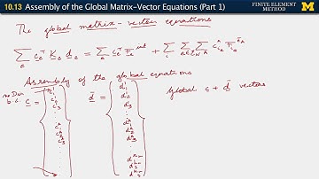 10.13. Assembly of the Global Matrix-Vector Equations (Part 1)