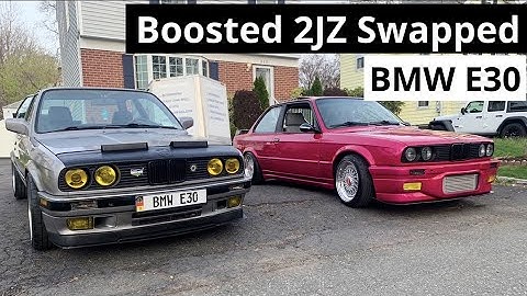 Built Pink 2JZ Swapped Turbo BMW E30 on BBS Wheels: Badass or Ruined? You decide!