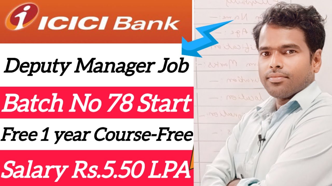 ICICI Bank Manipal Probationary Officer | New Batch No 78 Start | Apply ...