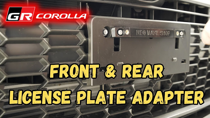25 GR Corolla | License Plate Adapter (JDM to USDM)
