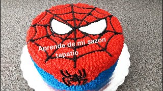 pastel del hombre araña / pastel de spider man / spider man cake - YouTube