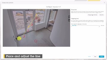 How to create a tailgating detection scenario