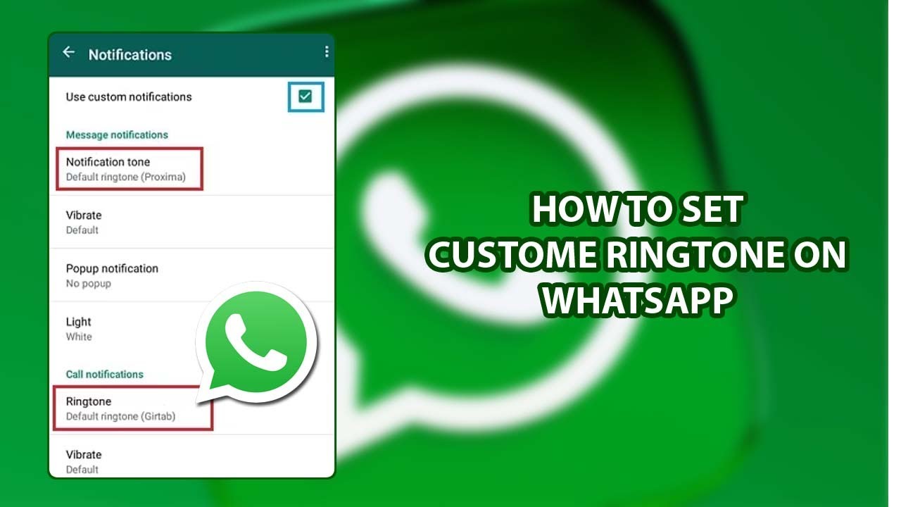 How to Set Custom Ring Tone for WhatsApp Calls 2024 | WhatsApp Set ...