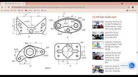 ✅ AUTOCAD 2D CƠ BẢN NÂNG CAO bài thực hành số 5p5