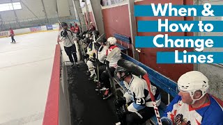 Learn How to Change Lines in Adult Hockey | Line Change Rules