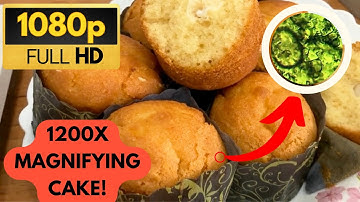 Microscopic Marvel: Exploring the Hidden World of a Vanilla Cake under the Microscope!