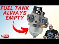 Lawnmower fuel tank is always empty this is why and how to fix