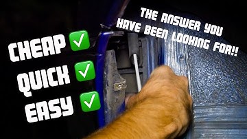 How To Unblock Sunroof Drains (EVEN THE HOLES YOU CAN