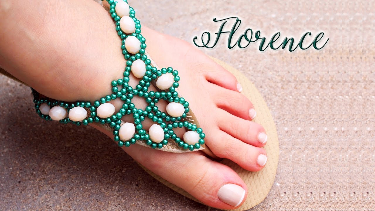 Chinelo Decorado: Manta de pérolas (Havaianas Customizadas - DIY)