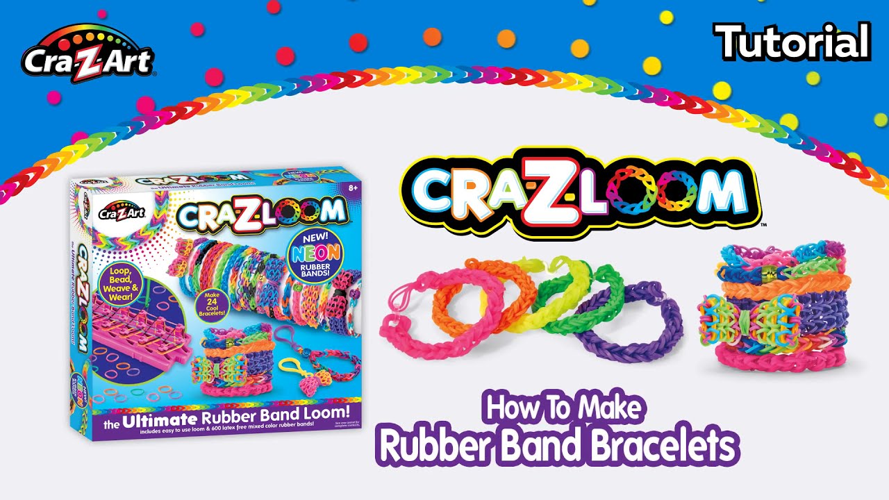 How to Make Loom Bands 5 Easy Rainbow Loom Bracelet Designs without a Loom   Rubber band Bracelets  YouTube