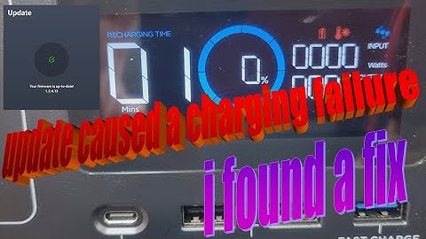 EcoFlow Firmware Update Fail & Fix