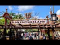 Magic Kingdom 2023 Adventureland Morning Walkthrough in 4K | Walt Disney World Florida April 2023