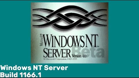 Windows NT 4.0 server beta 1 build 1166