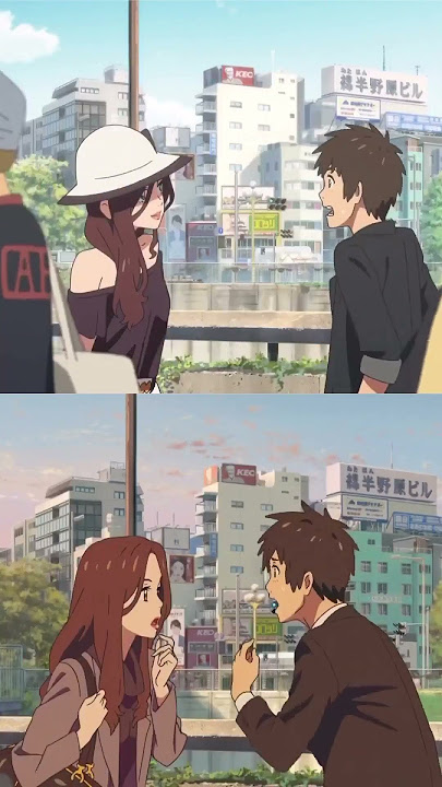 Taki And Okudera | Your Name | Katawore Doki | Kimi No Na Wa | Makoto Shinkai | RADWIMPS