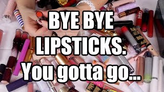 Decluttering over HALF my lip products