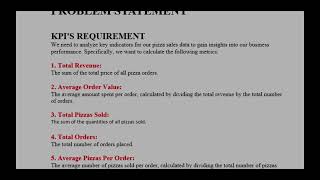 Pizza Sales Using Python
