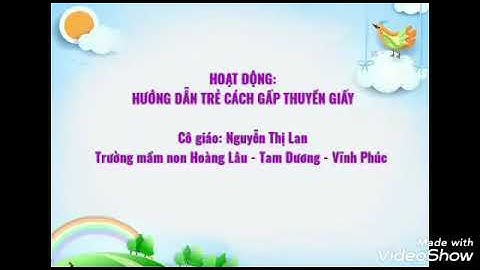 Hướng dẫn trẻ gấp thuyền giấy	Informational