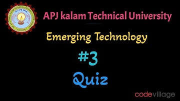 #AKTU Emerging Technology Quiz #3 #aktu #iit_kanpur #emergingtechnologies  #quiz #coding
