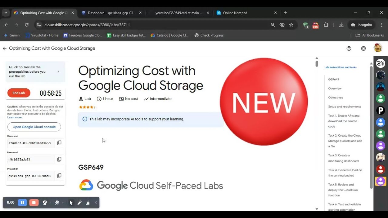 Optimizing Cost with Google Cloud Storage || #GSP649 || #2025 Solution ...