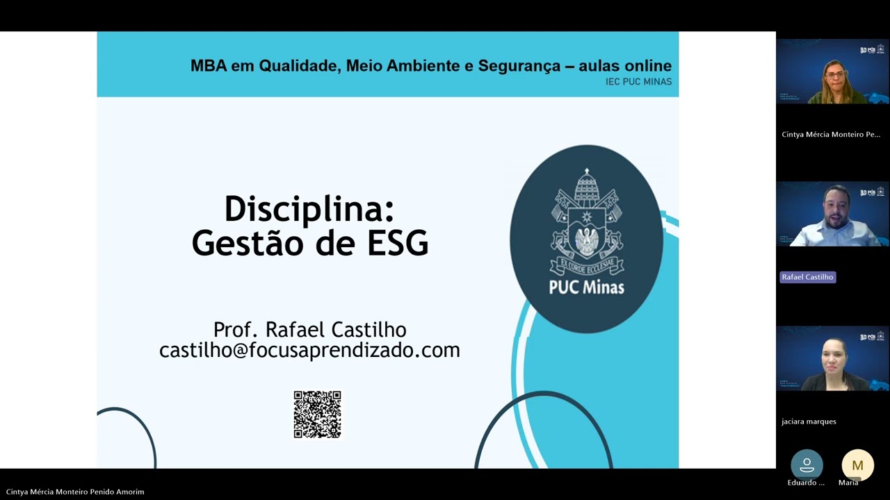 Palestra MBA em Qualidade, Meio Ambiente e Segurança