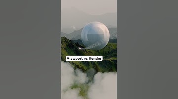 Viewport vs Render - a shot from my clip Voyage #shorts #visualcode #howto #render #animation