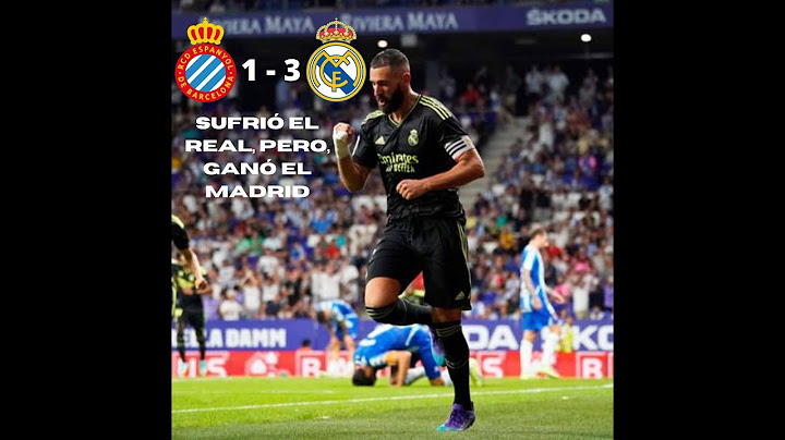 Espayol 1 - 3 Real Madrid - Sufrió el Madrid, Pero, gano