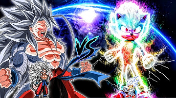 Xeno Goku V2 OP (all form) VS Sonic Chaos RN V2 OP (all form) in Jump Force Mugen