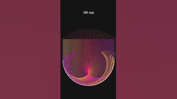 Caustic Rays create BEAUTIFUL patterns  #maths #generative #mathematics #creativecoding #shorts