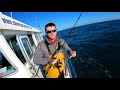 Wreck fishing for monster pollock on light tackle Silver Spray Charters