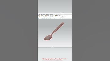Spoon Design & Surface Modelling in Siemens NX | CAD Design | Surface | @3D Parametric Model Drawing