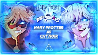 Characters Harry Potter react to Harry as Cat Noir [AU] [ENG|RU] [1/1]
