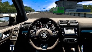 City Car Driving - Volkswagen GOLF 6R - Fast Driving