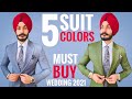 Top 5 "SUIT COLOR COMBINATIONS" for Men | Best Fashion Trend Suit Guide Wedding (2021)