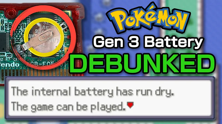 Pokémon Gen 3 Battery: How to ACTUALLY Fix It