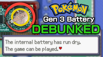 Pokémon Gen 3 Battery: How to ACTUALLY Fix It