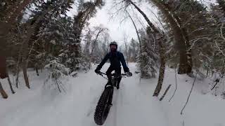 Fatbiking with the Insta 360 X2 on local trails