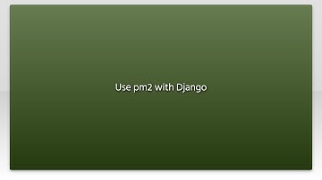 Use pm2 with Django